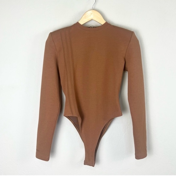 Adidas x Ivy Park Bodysuit Womens Small 3-Stripes Wild Brown Beyoncé - Picture 3 of 14